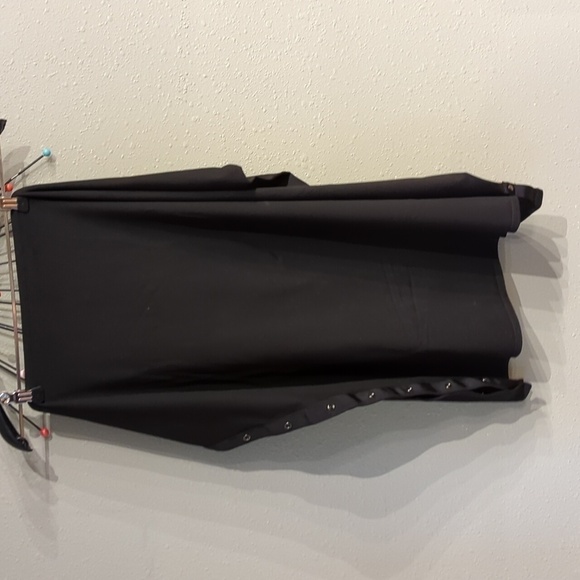 ZYIA Black Classic Infinity Scarf Snap Buttons Wide - Picture 3 of 9